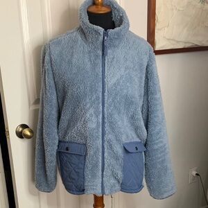Evy's Tree Light Blue Teddy Jacket